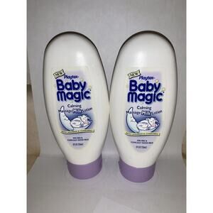VTG 2001 Playtex Baby Massage Magic Milk Lotion 2X Set 8oz NEW Lavender Chamomil